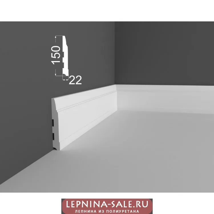 Плинтус P 13.150.22 DEARTIO (ДеАртио) МДФ Белый Плинтус P 13.150.22 DEARTIO (ДеАртио) МДФ Белый от Lepnina-Sale.ru