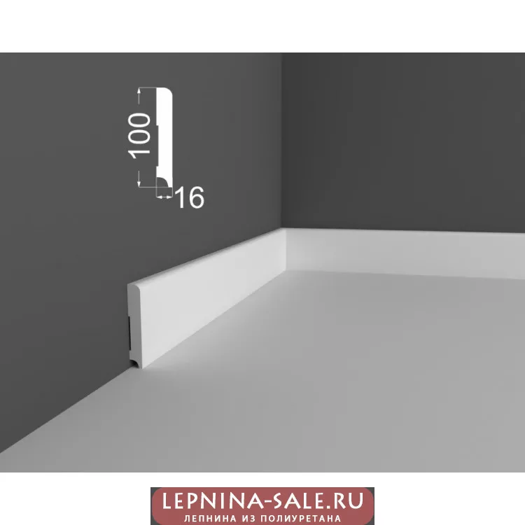 Плинтус P 2.100.16 DEARTIO (ДеАртио) МДФ Белый Плинтус P 2.100.16 DEARTIO (ДеАртио) МДФ Белый от Lepnina-Sale.ru