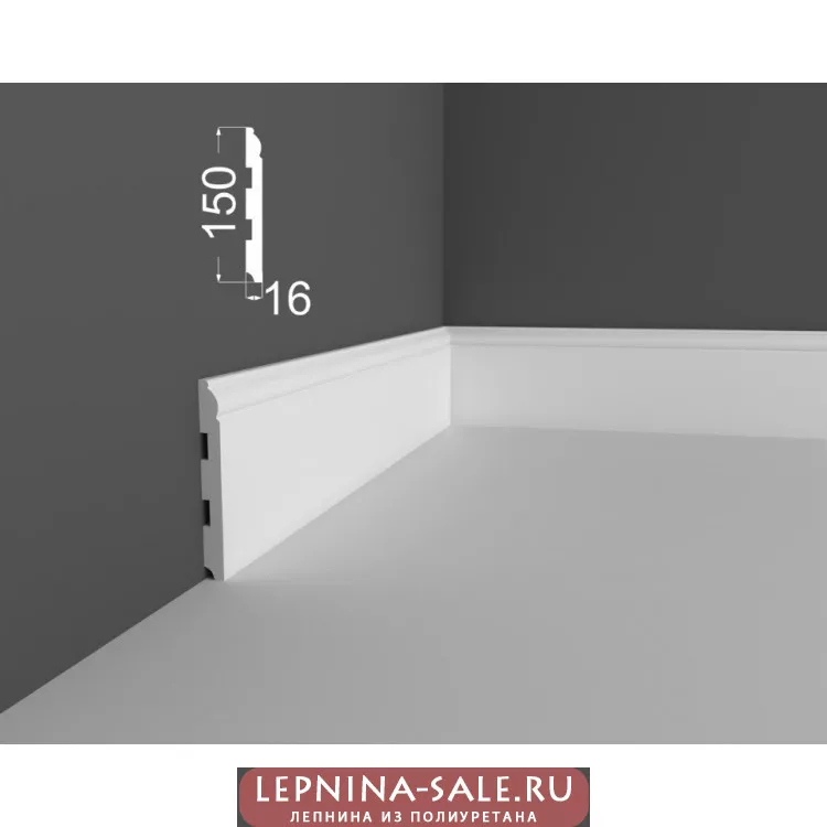 Плинтус P 4.150.16 DEARTIO (ДеАртио) МДФ Белый Плинтус P 4.150.16 DEARTIO (ДеАртио) МДФ Белый от Lepnina-Sale.ru