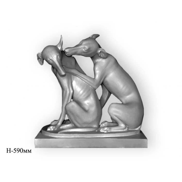 Статуя Итальянские Левретки ST-021 Декор из стекловолокна Decorus от Lepnina-Sale.ru