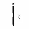 Плинтус AP27 под покраску, белый, 230x16x2400 мм, МДФ от Lepnina-Sale.ru