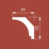 KX019, Карниз 30х30, экополимер KX019, Карниз 30х30, экополимер от Lepnina-Sale.ru