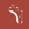 KX048, Карниз 50х70, экополимер KX048, Карниз 50х70, экополимер от Lepnina-Sale.ru