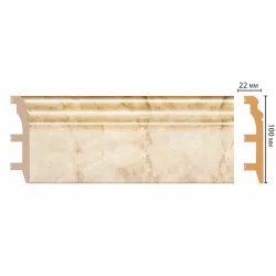 Цветной напольный плинтус DECOMASTER D232-80 ДМ ШК/14 (100*22*2400 мм)