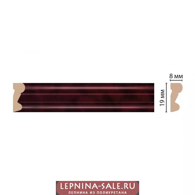 Цветной молдинг DECOMASTER D007-62 ДМ (19*8*2400) от Lepnina-Sale.ru