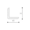 WE1 молдинг Wallstyl NMC 30х30х2000 мм от Lepnina-Sale.ru