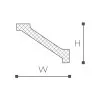 WT1  карниз Wallstyl NMC 45х60х2000 мм от Lepnina-Sale.ru