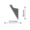 IL4 карниз Wallstyl NMC 60х37х2000 мм IL4 карниз Wallstyl NMC 60х37х2000 мм от Lepnina-Sale.ru