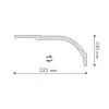 WT22 карниз Wallstyl NMC 225х105х2000 мм от Lepnina-Sale.ru