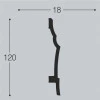 Плинтус напольный Bello Deco П19 120/18 Дюрополимер от Lepnina-Sale.ru