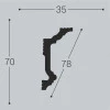 Плинтус потолочный Bello Deco К5 70/35 Дюрополимер от Lepnina-Sale.ru