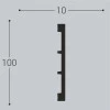 Молдинг Bello Deco М20 40/15 Дюрополимер от Lepnina-Sale.ru