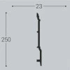 Плинтус напольный Bello Deco П17 250/23 Дюрополимер от Lepnina-Sale.ru