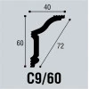 Плинтус потолочный Bello Deco С9/60 от Lepnina-Sale.ru