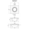 Гипсовый светильник SGS21