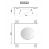 Гипсовый светильник SGS23