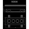 Гипсовый светильник SGS30
