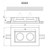 Гипсовый светильник SGS4