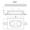 Гипсовый светильник SGS7