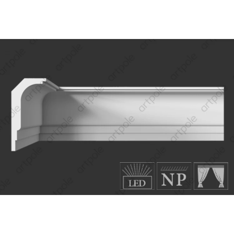 Карниз гладкий SKT105