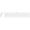 Карниз орнаментальный SK117 (вентиляционный) от Lepnina-Sale.ru