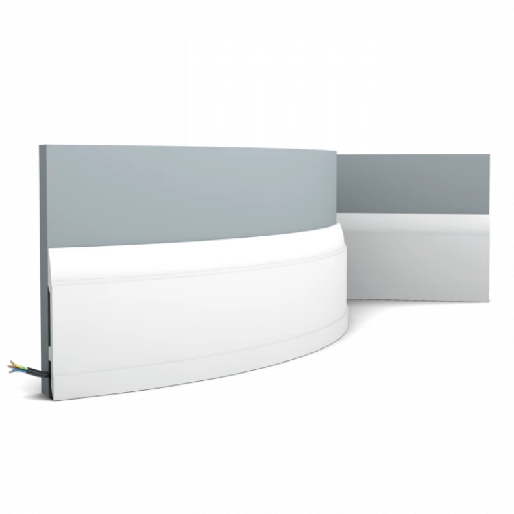 Гибкий плинтус из полиуретана SX104F Orac Decor от Lepnina-Sale.ru