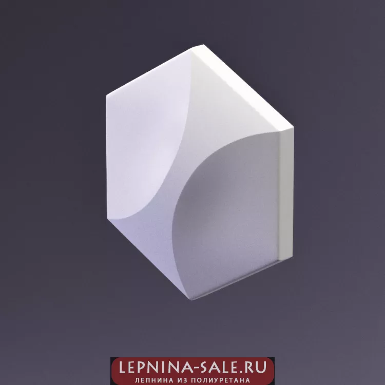 3D Панель Elementary HEKSA-twin E-0012-platinum Artpole от Lepnina-Sale.ru