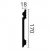 FL17 плинтус Wallstyl NMC 18х170х2000 мм FL17 плинтус Wallstyl NMC 18х170х2000 мм от Lepnina-Sale.ru
