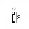 IL10 плинтус Wallstyl NMC 80х23х2000 мм от Lepnina-Sale.ru