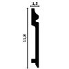 Плинтус напольный P14 Perfect plus