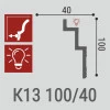 Потолочный карниз Bello Deco К13 Н 100/40 Дюрополимер