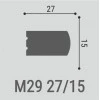 Молдинг декоративный Bello Deco М29 27-15 Дюрополимер от Lepnina-Sale.ru Молдинг декоративный Bello Deco М29 27-15 Дюрополимер