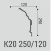 Плинтус потолочный Bello Deco К20 250/120 Дюрополимер
