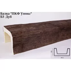 Балки из полиуретана Б3 Дуб (200*130) классика Уникс