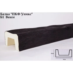 Балки из полиуретана Б1 Венге (90*60) классика Уникс