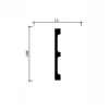 Плинтус напольный гибкий DD709F Decor-Dizayn
